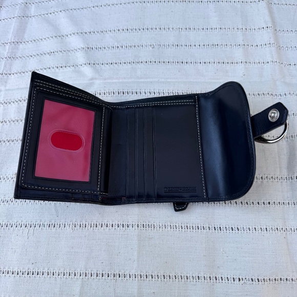 DOONEY & BOURKE VINTAGE SIGNATURE CANVAS AND LEATHER  WALLET - Picture 5 of 8